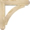 Ekena Millwork Thorton Craftsman Rough Sawn Bracket w/ Offset Brace, Douglas Fir, 6"W x 24"D x 24"H BKT0604X24X24THR04RDF - alternate 2